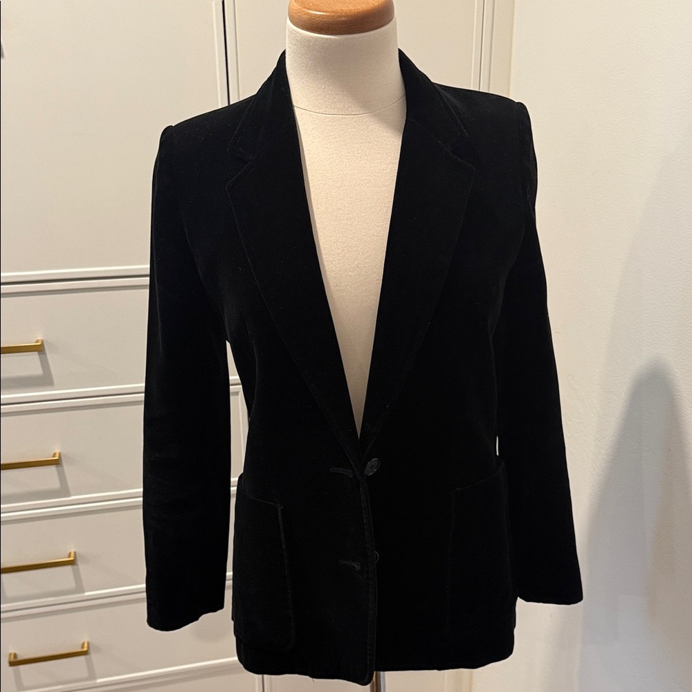 Velvet Black Women's Vintage Blazer